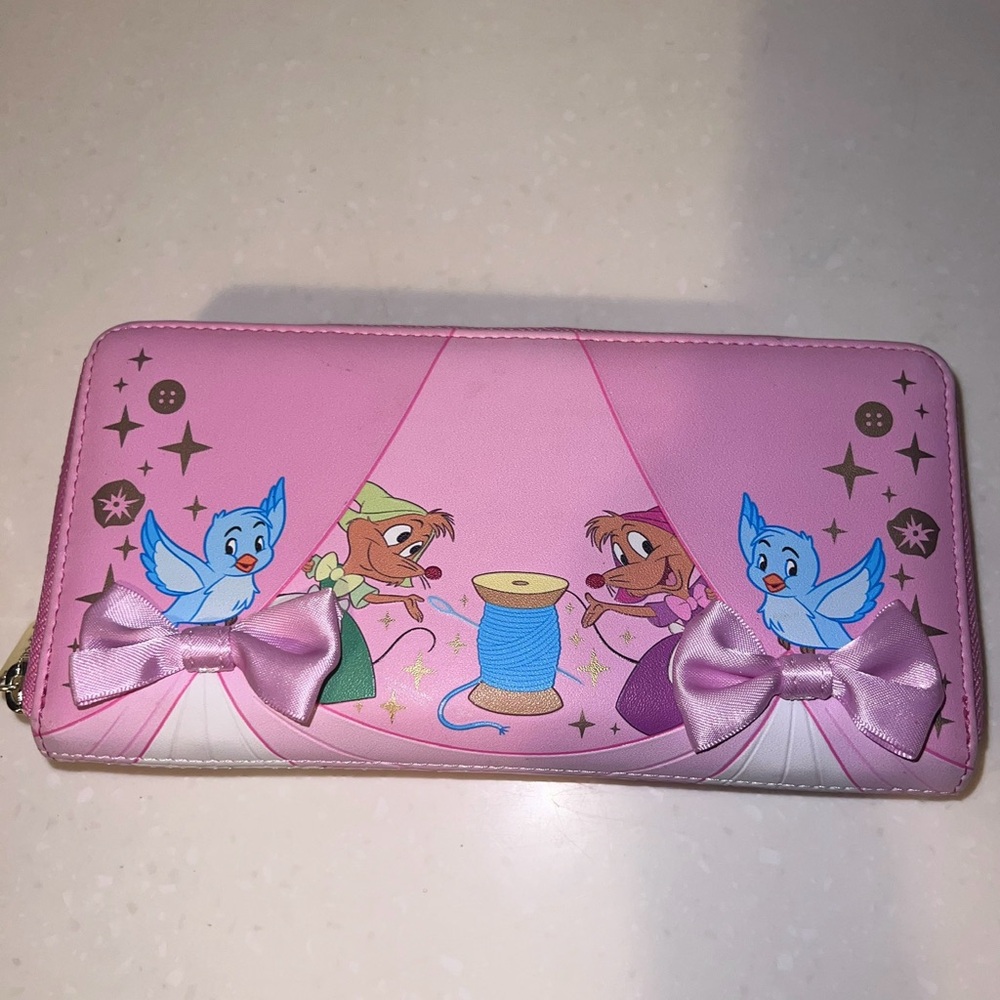 Loungefly Disney Cinderella Pink Dress Zip